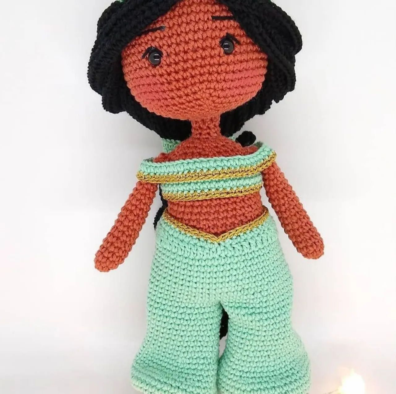 Boneca em amigurumi, estilo princesas da Disney - leia a descrição - Foto 4