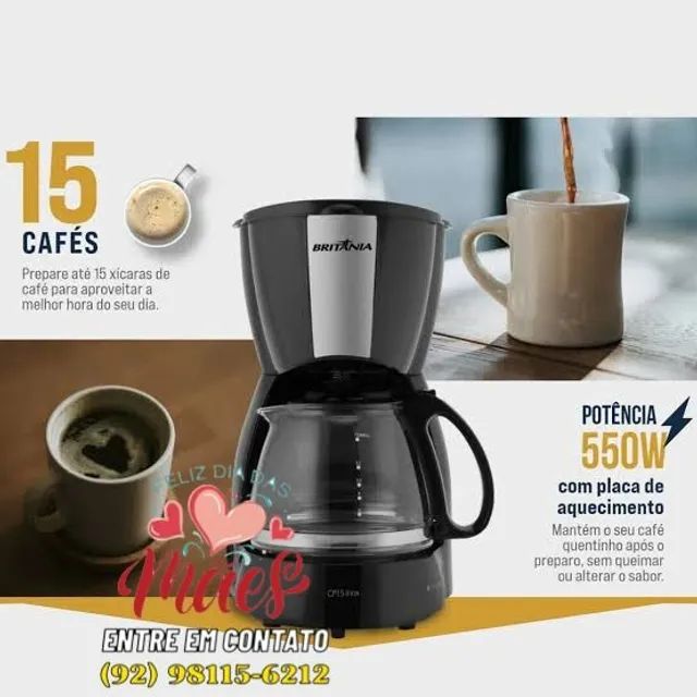Cafeteira Eletrica Inox 15 xícaras-Entregas 9h as 22h - Foto 4