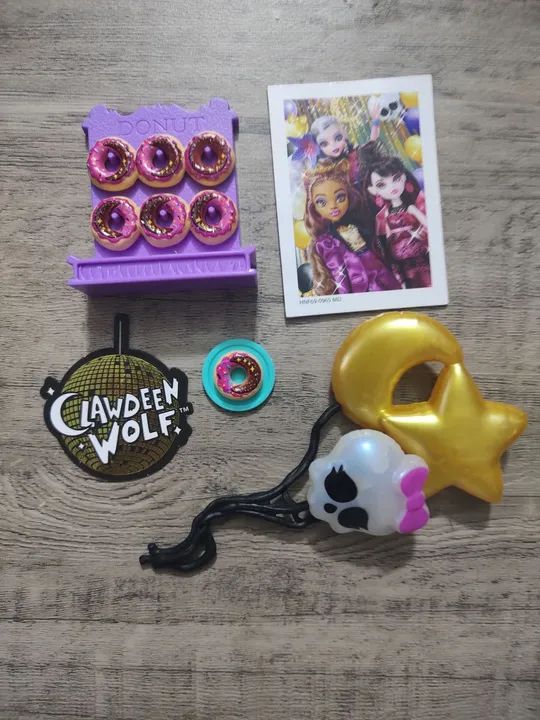 Lote de Acessórios Clawdeen Wolf Monster High G3 