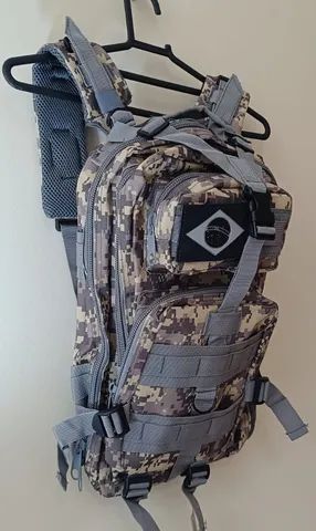 Mochila Tática Militar Assault 30l Profissional Camuflada Digital Cinza (cartão +5%) - Foto 3