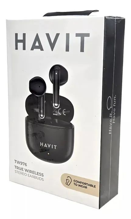 Fone de Ouvido Bluetooth Tws Havit Tw976 Preto S/Fio  Loja Coimbra Computadores Entregamos - Foto 3