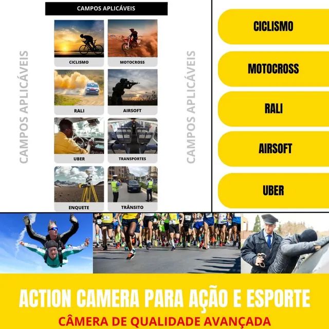 Câmera esportiva com suporte de cabeça  - Foto 4