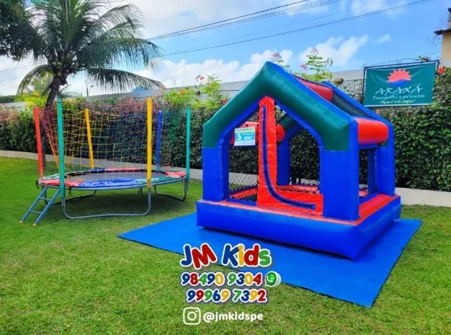 Aluguel de Pula Pula Piscina de Bolinhas Pipoca Algodão Doce Tobogã Inflável Cama Elástica