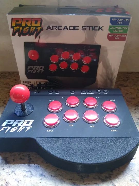 Controlador de Jogo Arcade Stick Pro Figh - Foto 6