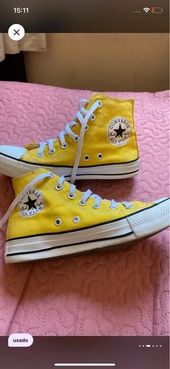 Converse All Star Amarelo - Foto 5