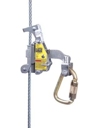 Segurança Máxima em Altura! Trava Queda para Cabo de Aço 3/8 - Linha Vertical