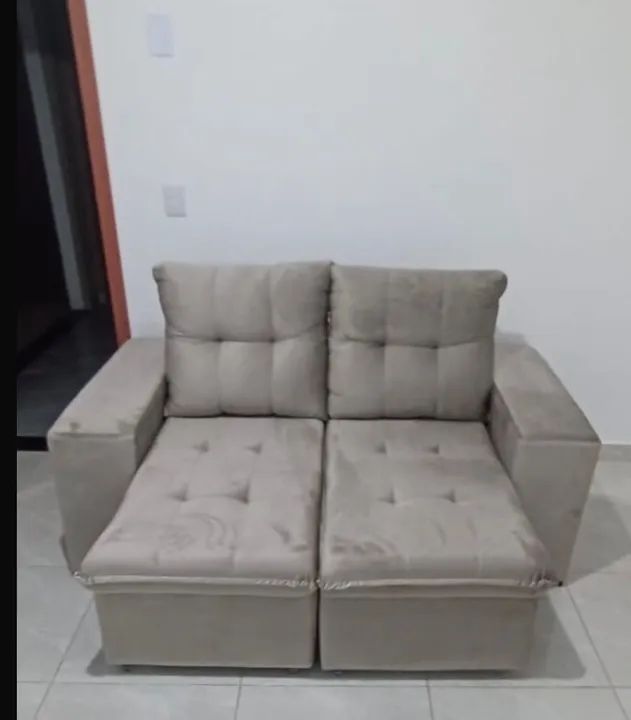 Sofá retrátil reclinável novo pronto entrega 