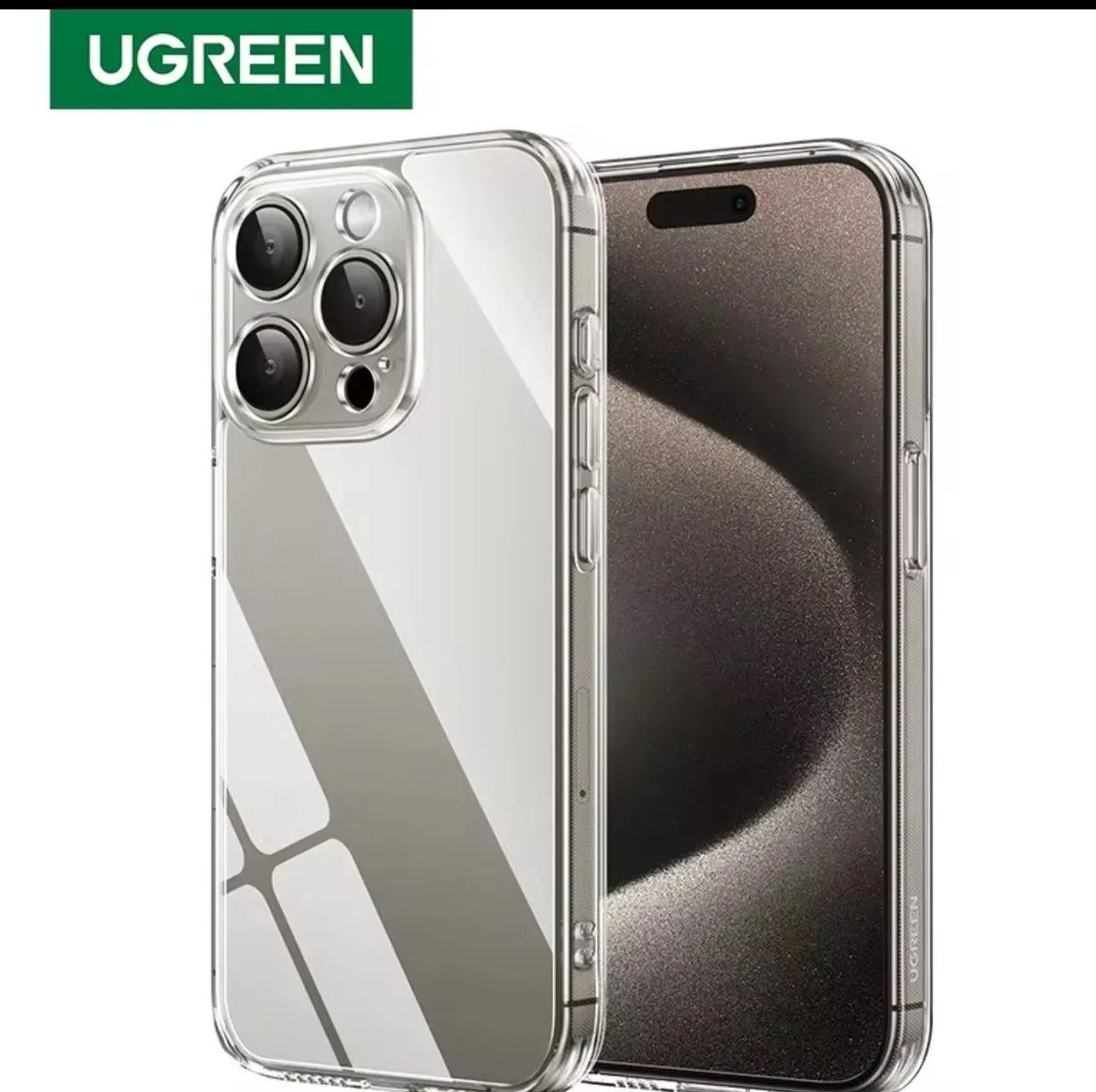 Capa transparente UGREEN p/ iPhone 14 e 15 Pro Max
