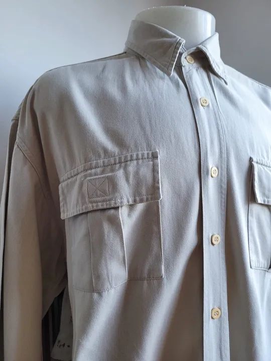 camisa algodão cru TAM G - Foto 3