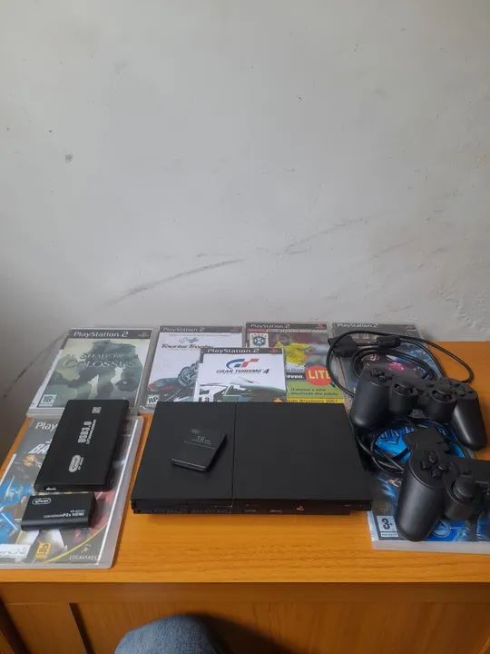 Playstation 2 com jogos e acessórios - Foto 2