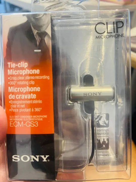 Microfone Sony ECM-CS3 Condensador Omnidirecional NUNCA USADO - Foto 4
