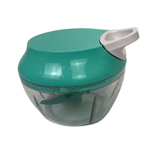 Mini Processador Manual de Alimentos Com 3 Lâminas 300ml - Foto 4