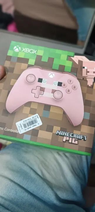 Controle Xbox Minecraft Pig  edição limitada 
