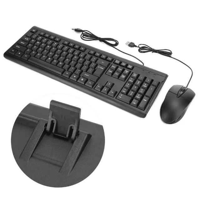 Kit Teclado e Mouse Com Fio USB Qualidade  - Foto 2