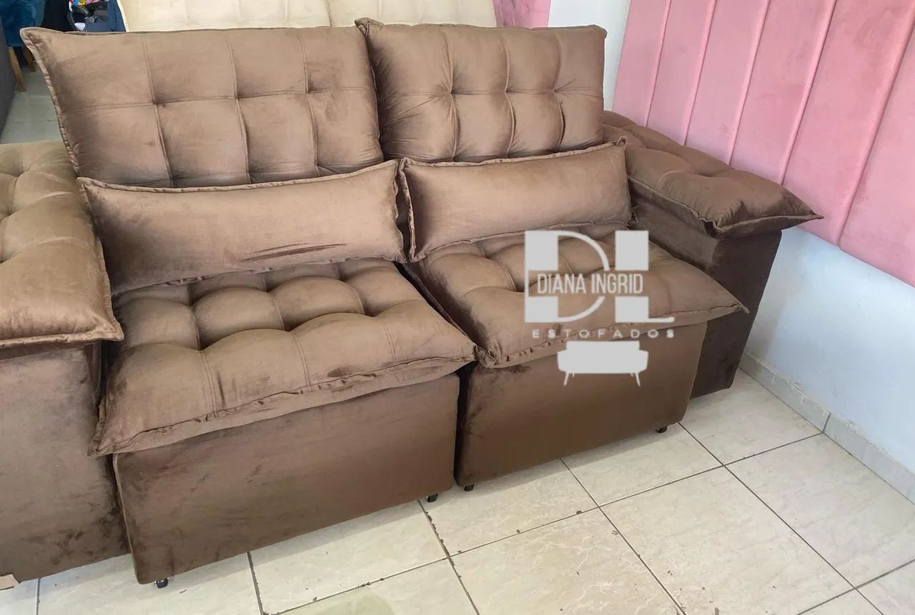 Sofá Cinza Modular Confortável - Foto 4