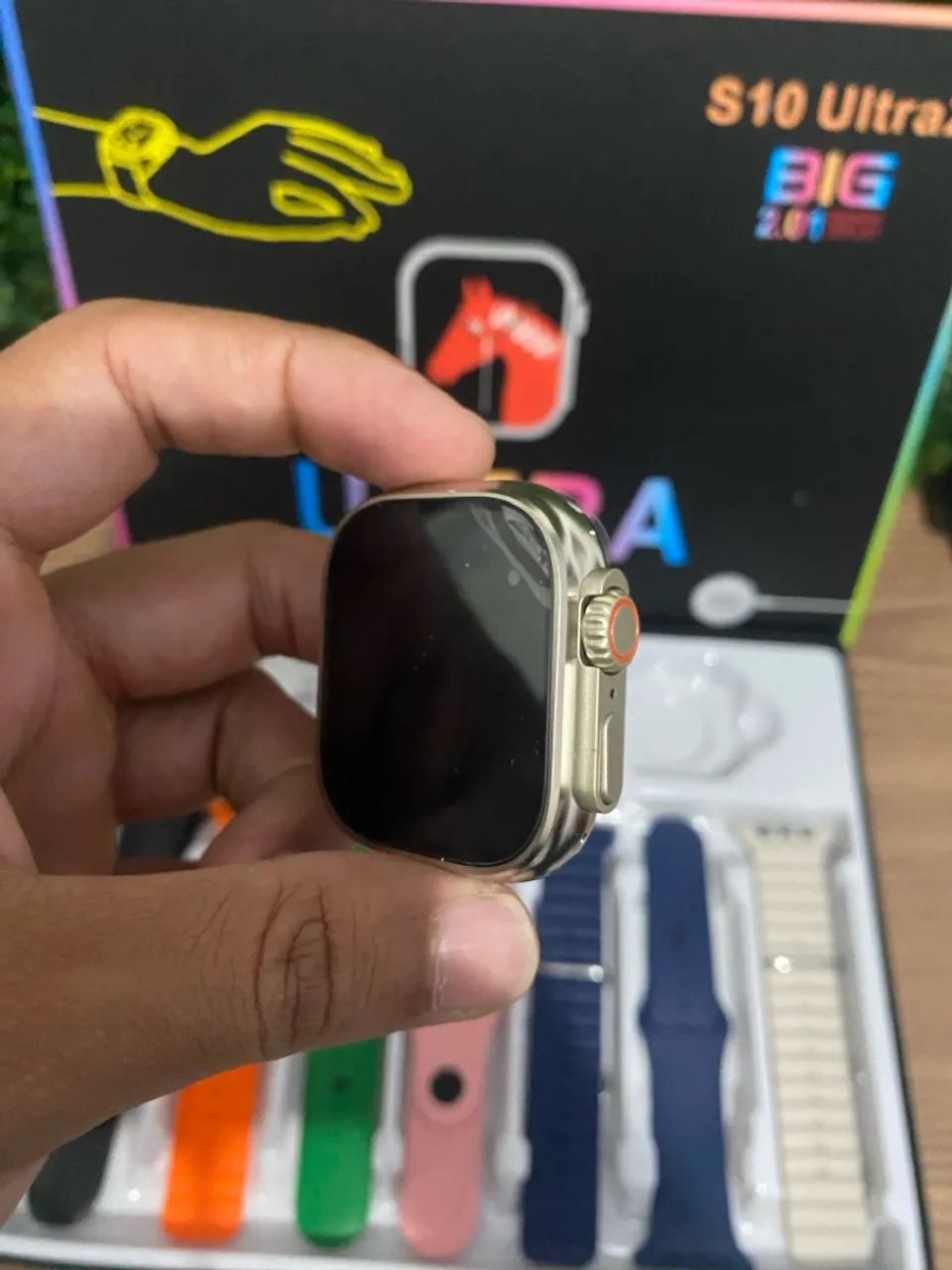 Smartwatch S10 Ultra com 7 pulseiras (NOVO)  - Foto 3