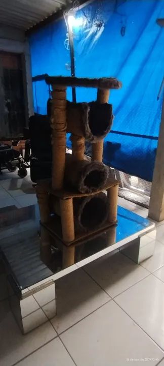 Casinha arranhador para gato em ótimo estado! - Foto 4