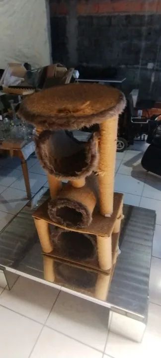 Casinha arranhador para gato em ótimo estado! - Foto 5