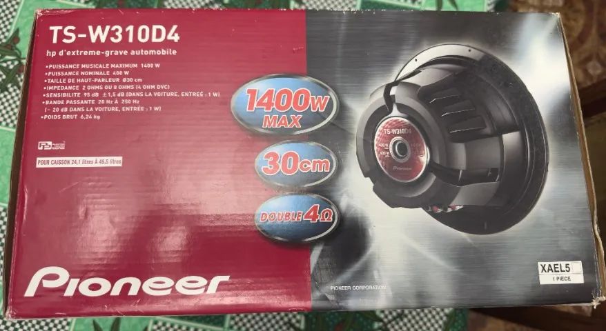Vendo Subwoofer Pionner 12 polegadas, bobina simples, modelo TS-W310S4, novo, Itajubá/MG - Foto 3