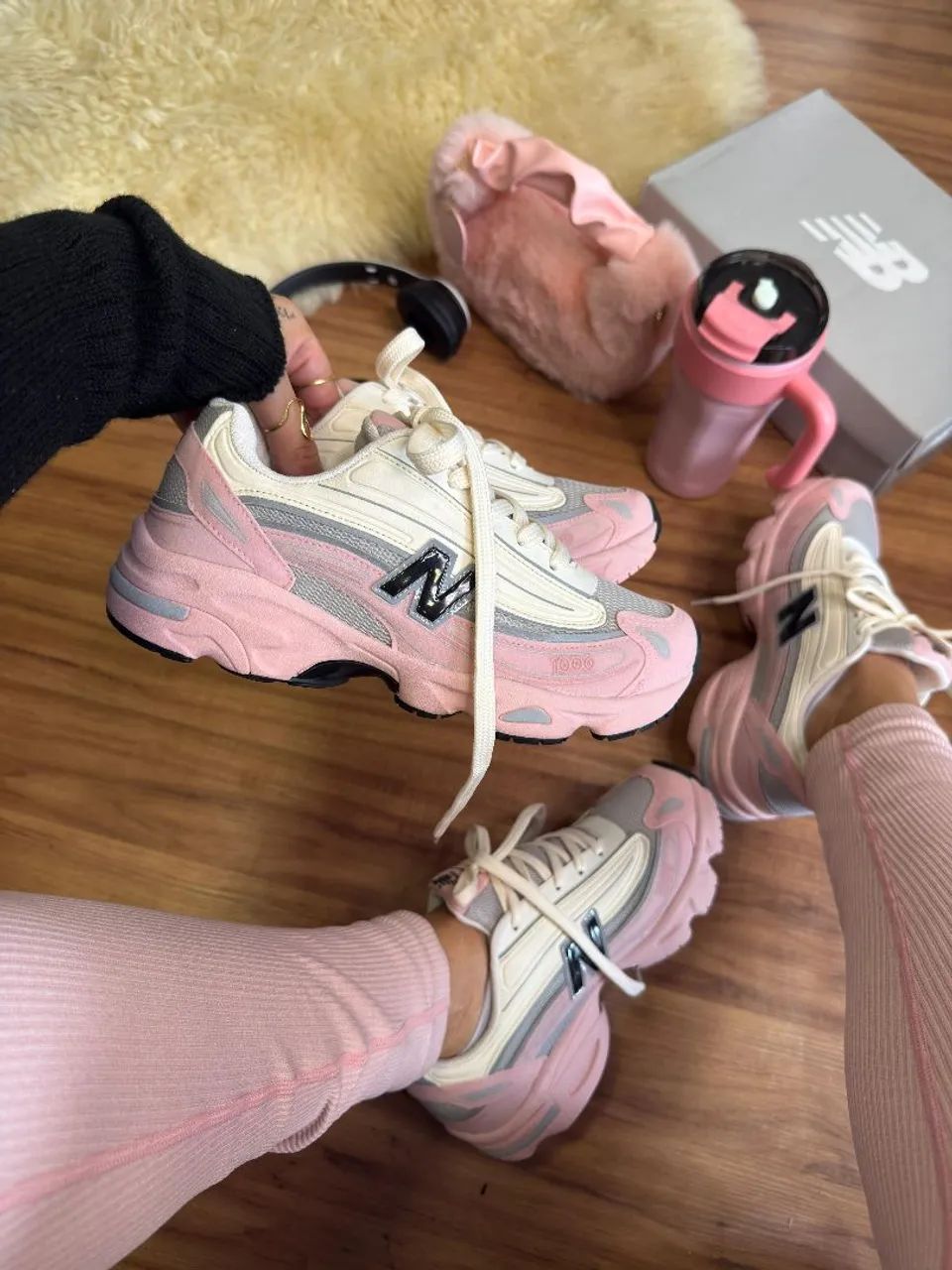 Tênis New Balance 1000 - Rosa e Branco
