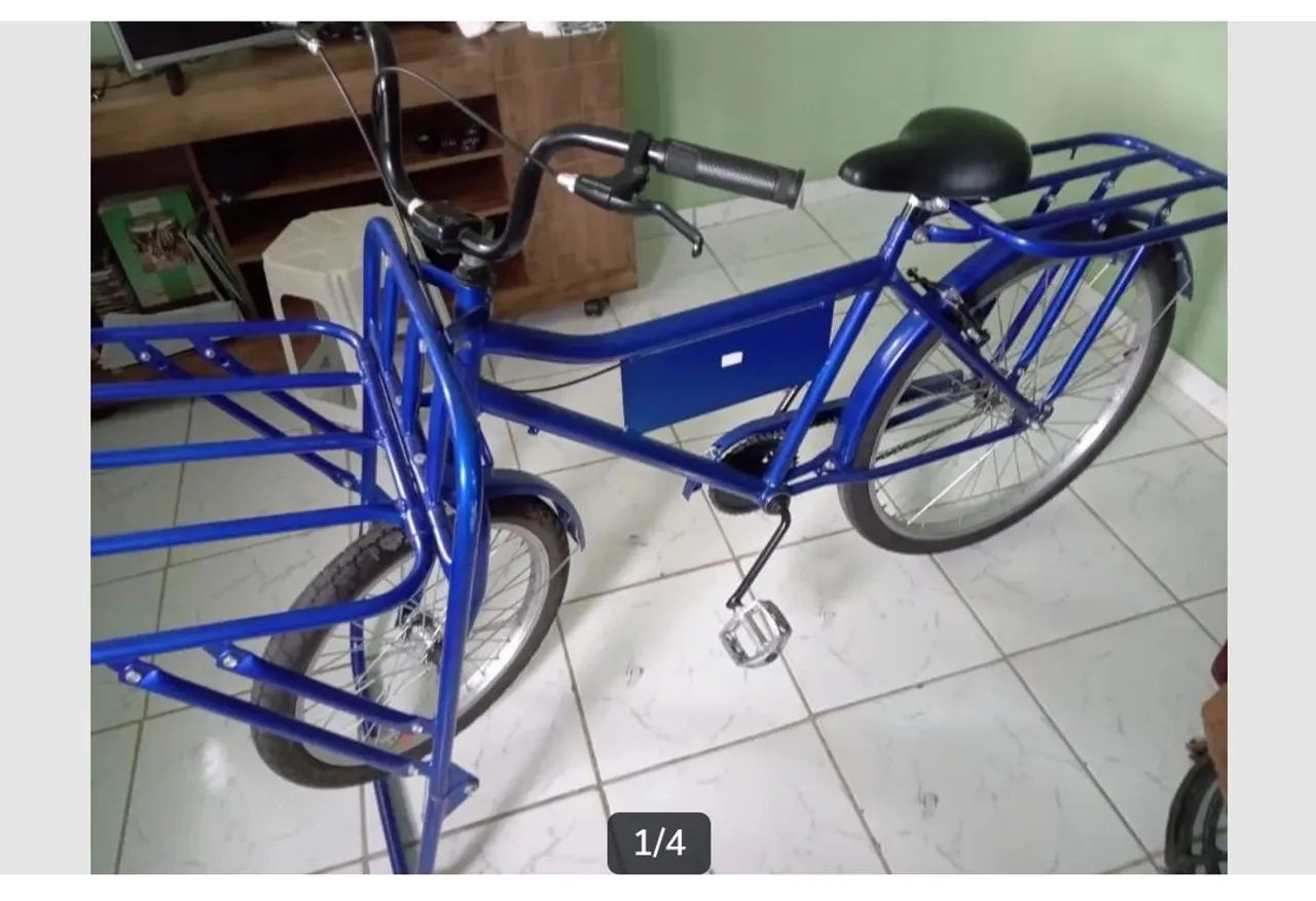 Bike de carga azul