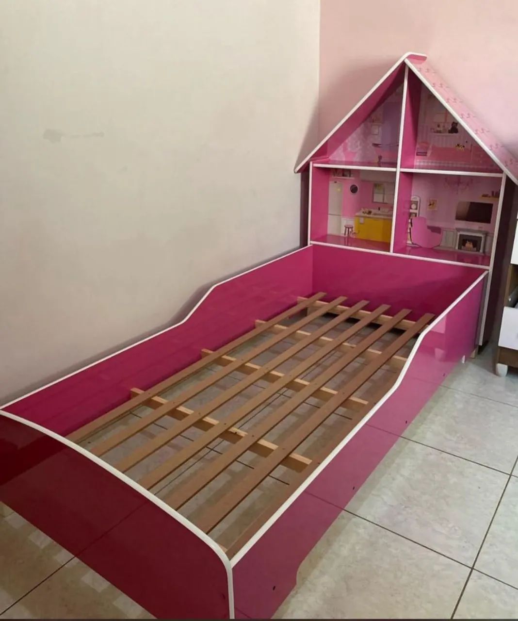 Cama Casinha De Menina Na Promoção/Entrega É Montagem Grátis Loja R&L Móveis 