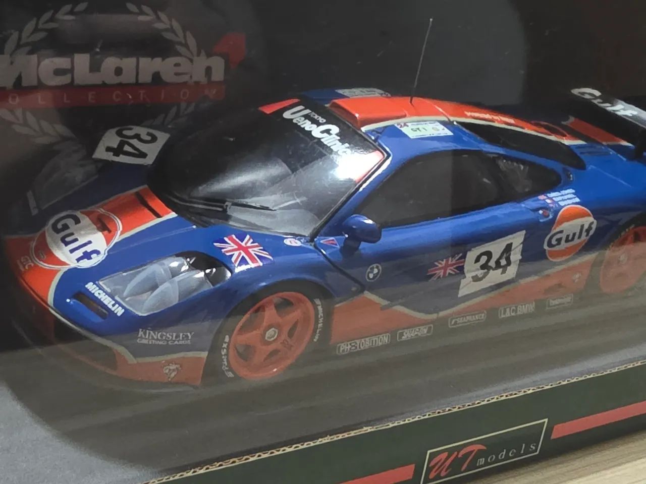 Miniatura 1:18 mclaren f1 gtr minichamps nova - Hobbies e coleções