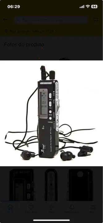 Gravador de voz digital DVR 8GB - Foto 2