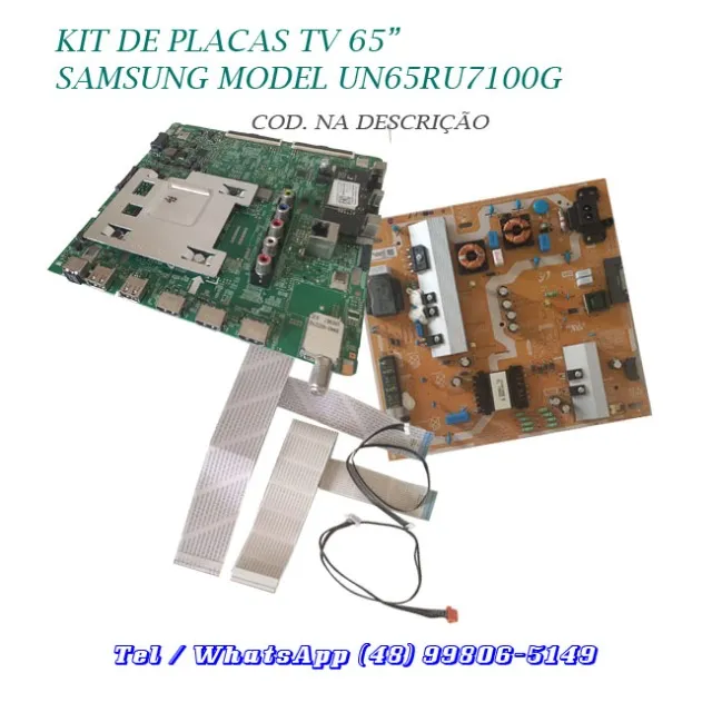 Kit de Placas da TV Samsung 65p Model: UN65RU7100G
