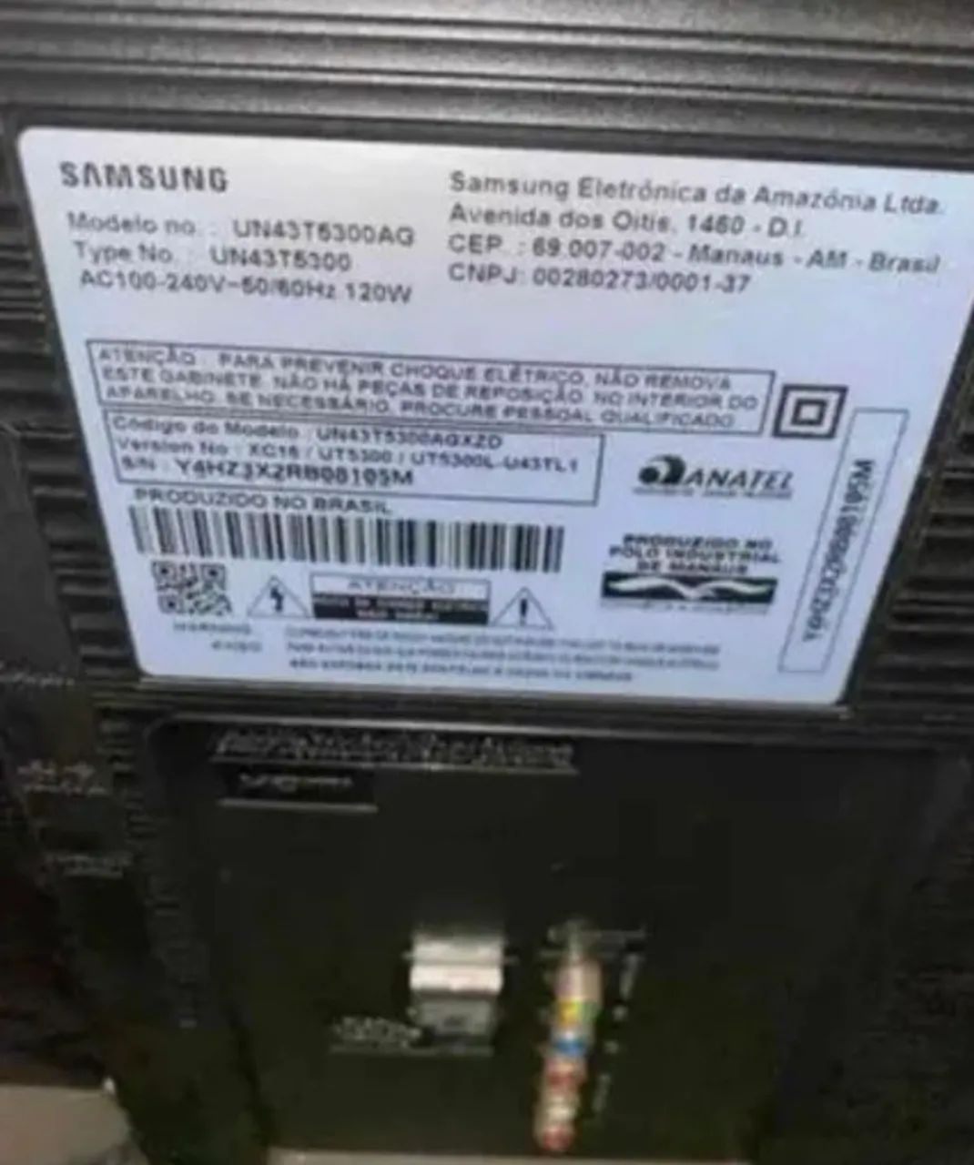 TV Samsung 43 polegadas com display quebrado  - Foto 3