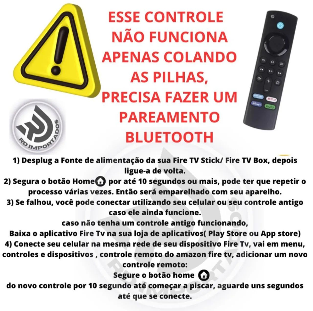 Controle Remoto Amazon Fire TV Stick - Foto 4