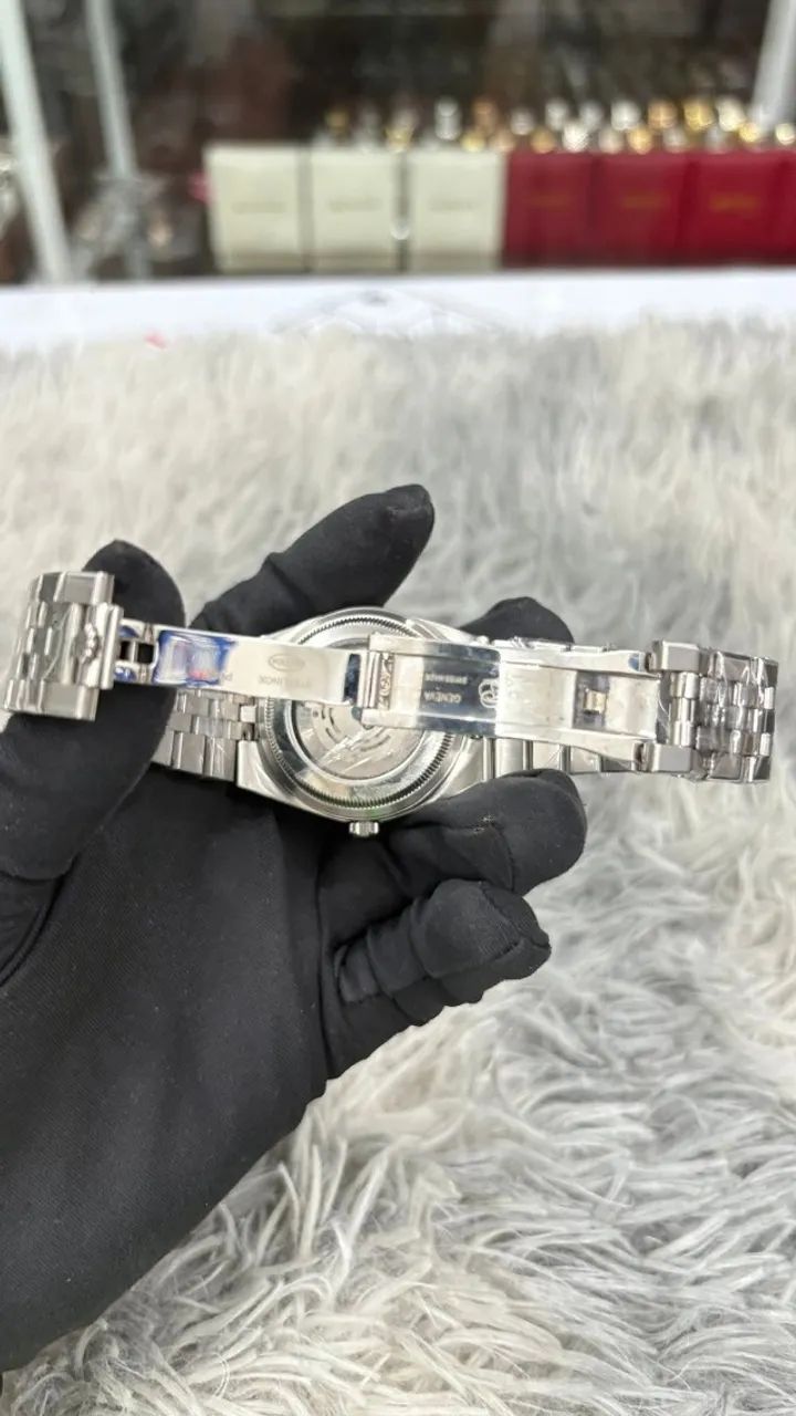Relógio ROLEX LAND DWELLER AUTOMÁTICO MOSTRADOR BRANCO - MODELO 2025 - Foto 5