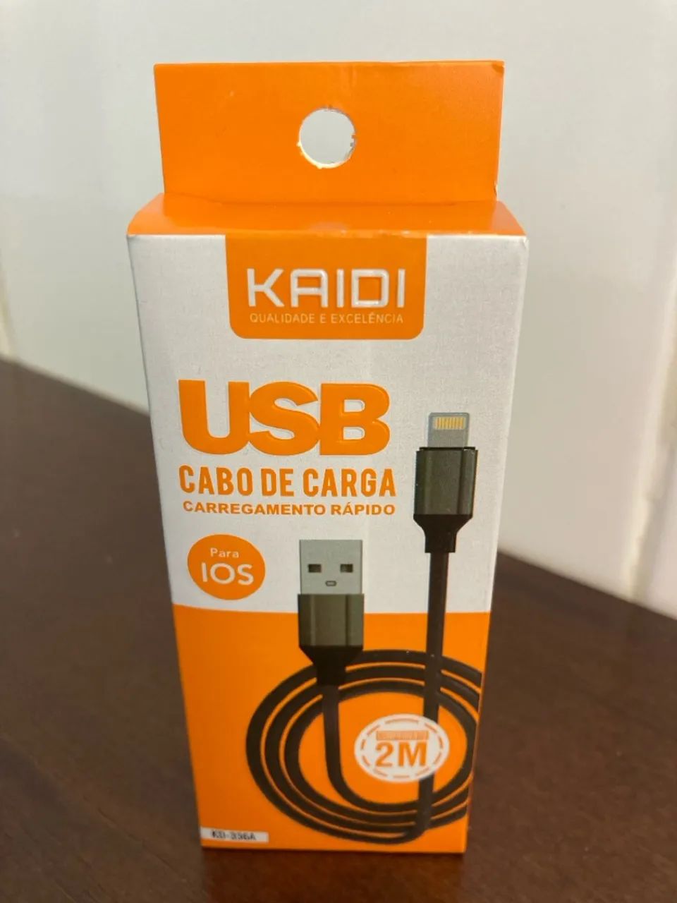 Cabo USB com 2 metros para iPhone - Kaidi