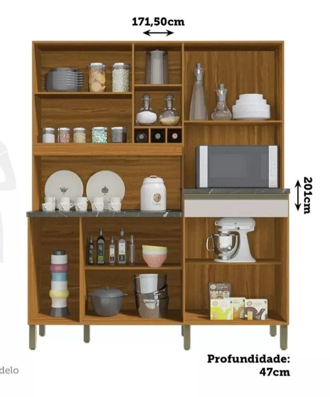 Armário de cozinha completa 100% MDF  - Foto 3