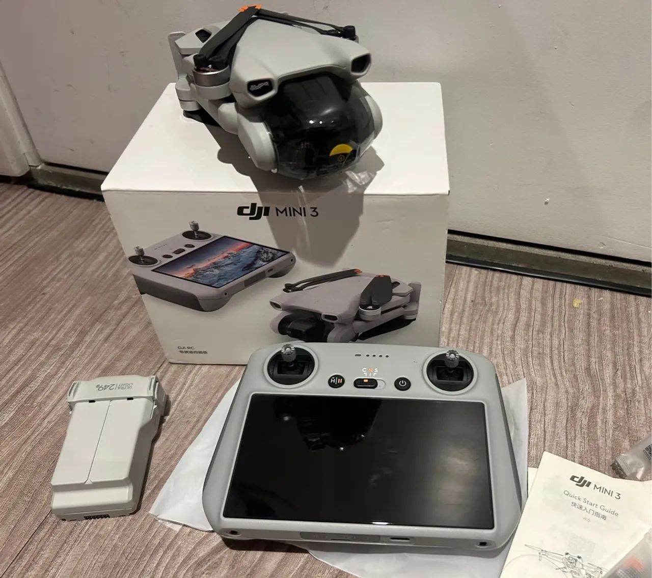 Drone DJI Mini 3 com controle RC tela de 6.7 polegadas nota e garantia  - Foto 3