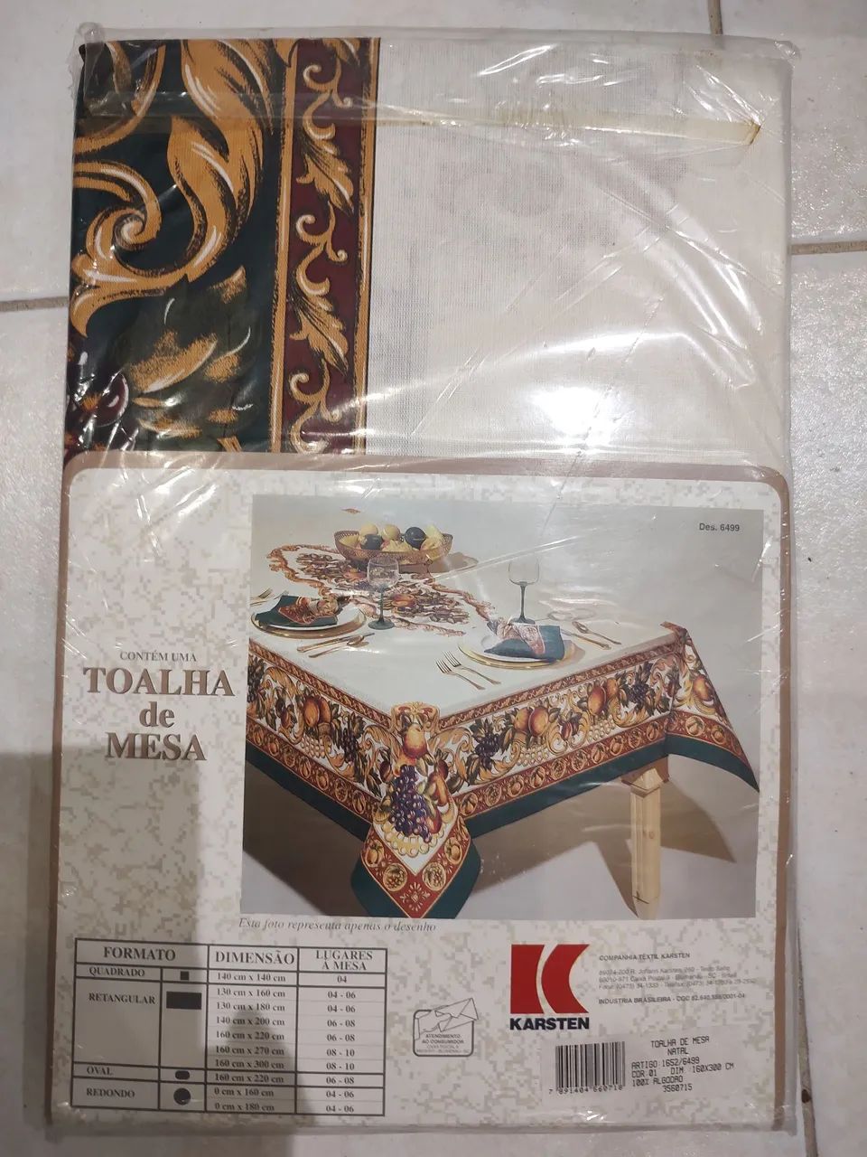 Toalha de mesa natal 160x 300 