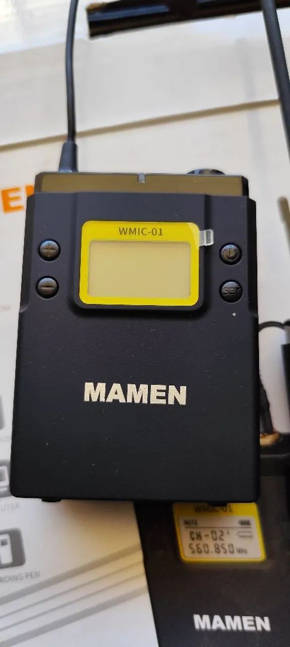 Vendo para câmeras - Microfone Lapela WMIC-01 (Mamen®) Sem Fio - Foto 2