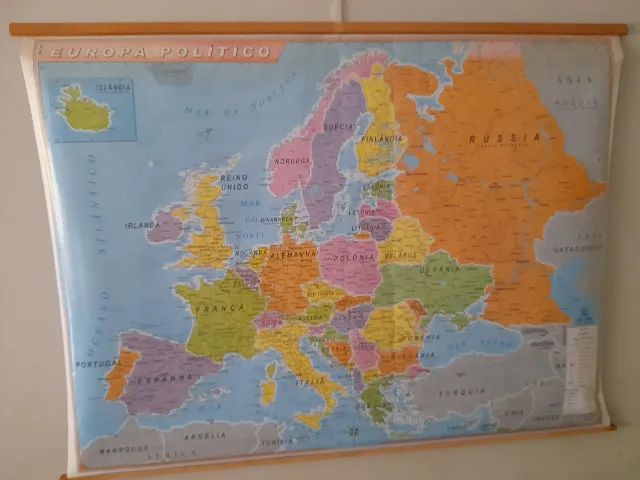 Mapa Grande Político da Europa - Foto 3
