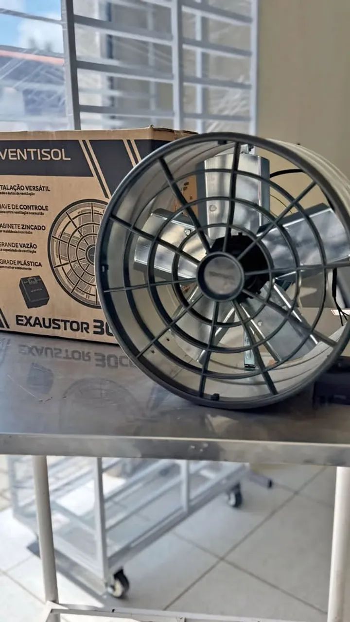 Exaustor Ventilador Industrial 30cm C/ Chave - Ventisol (Novo)