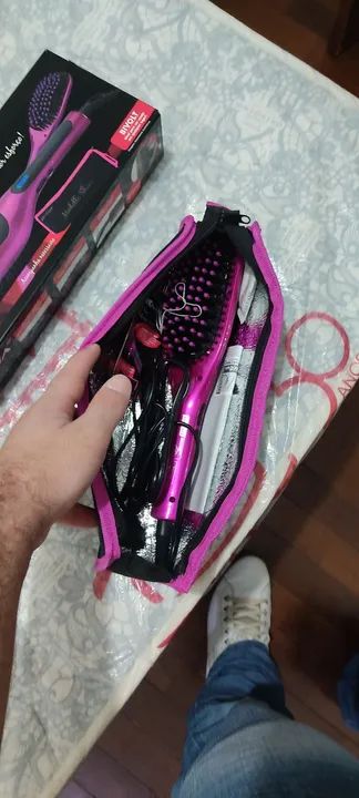 Escova Leia o Anúncio Secadora e Alisadora de Cabelo Britânia  Modelle Shine Bivolt Nova - Foto 4