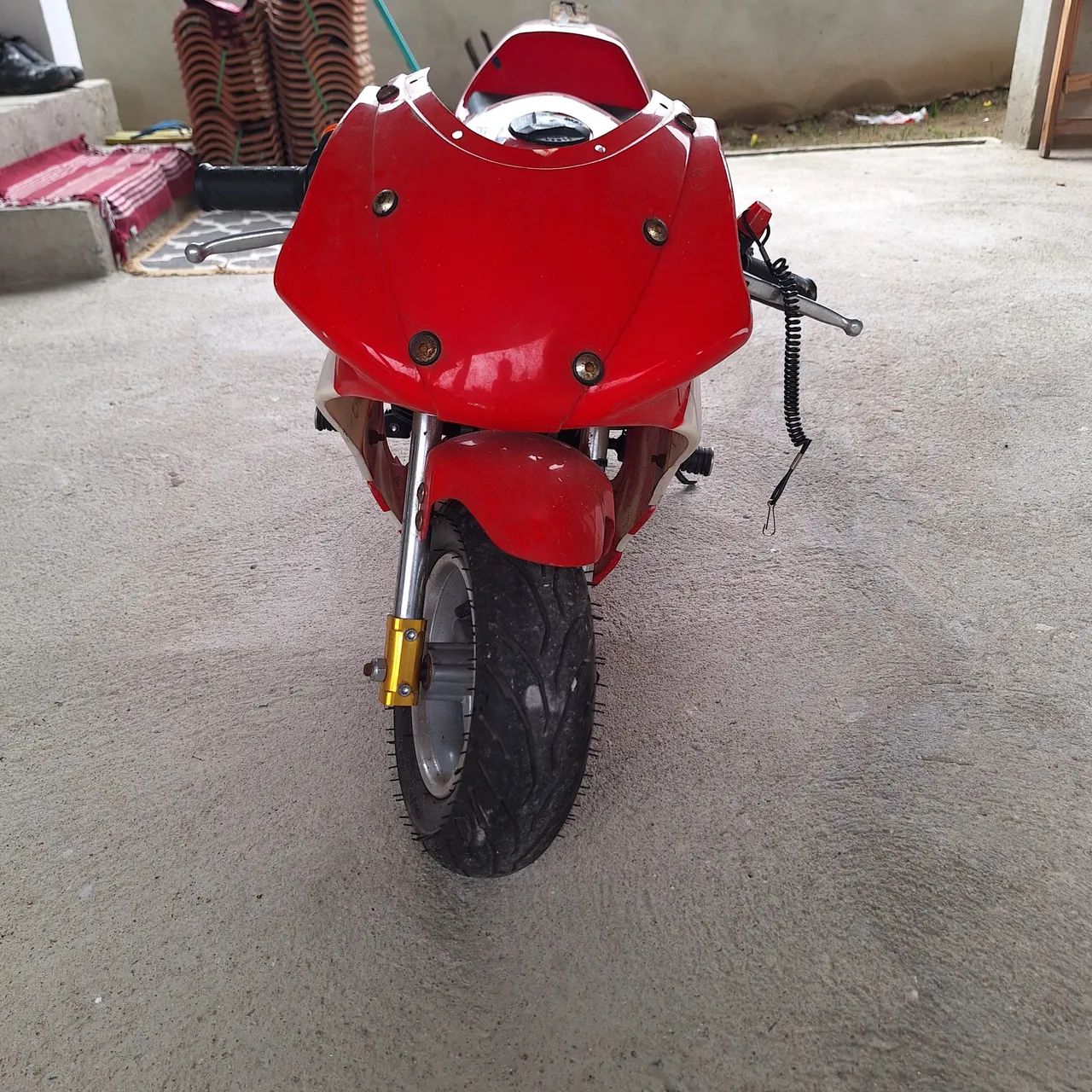 Mini Moto Esportiva Vermelha - Foto 4