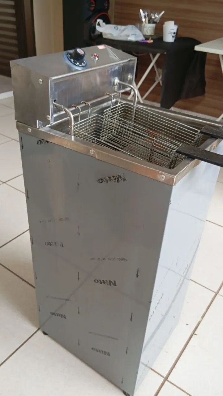 Fritadeira Industrial Água e Óleo 26 litros - Novo - Foto 2
