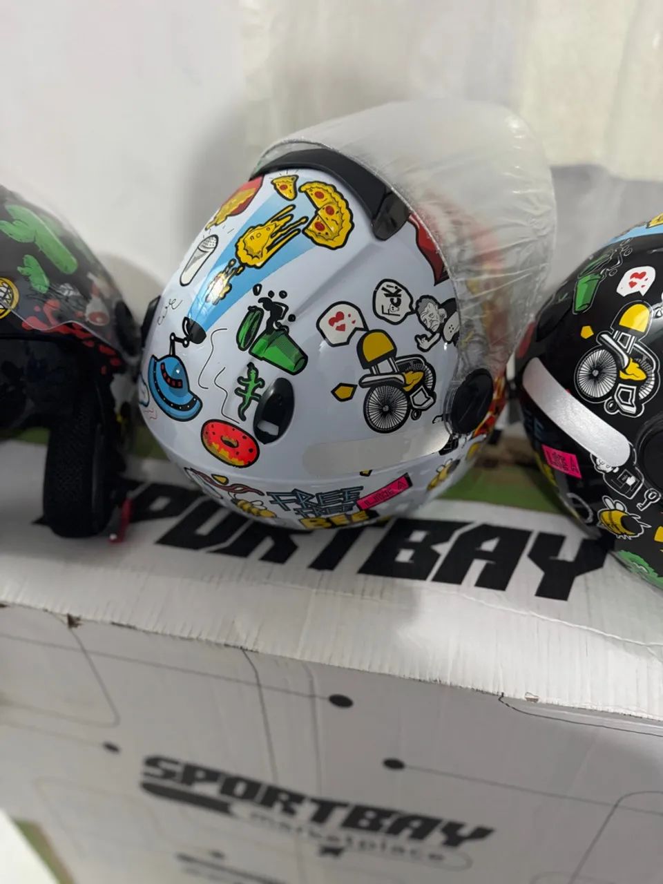 Capacete Aberto Com Viseira Solar de 309,99 por 199,00 avista 