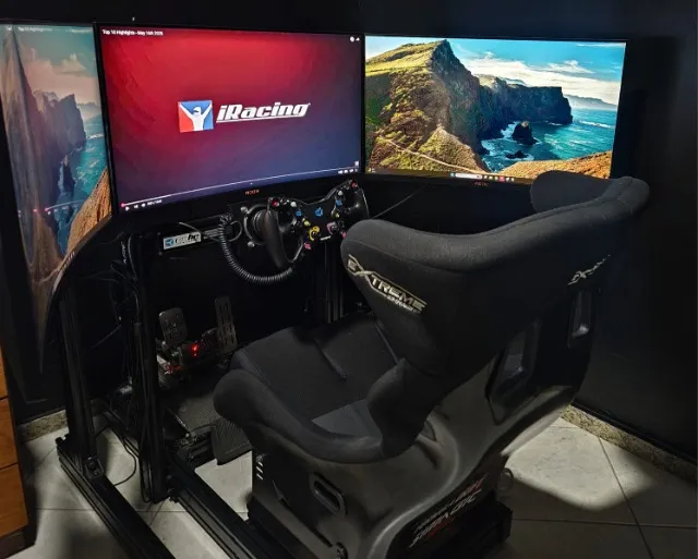 Simulador Automobilismo Virtual - Cockpit Simracing Completo