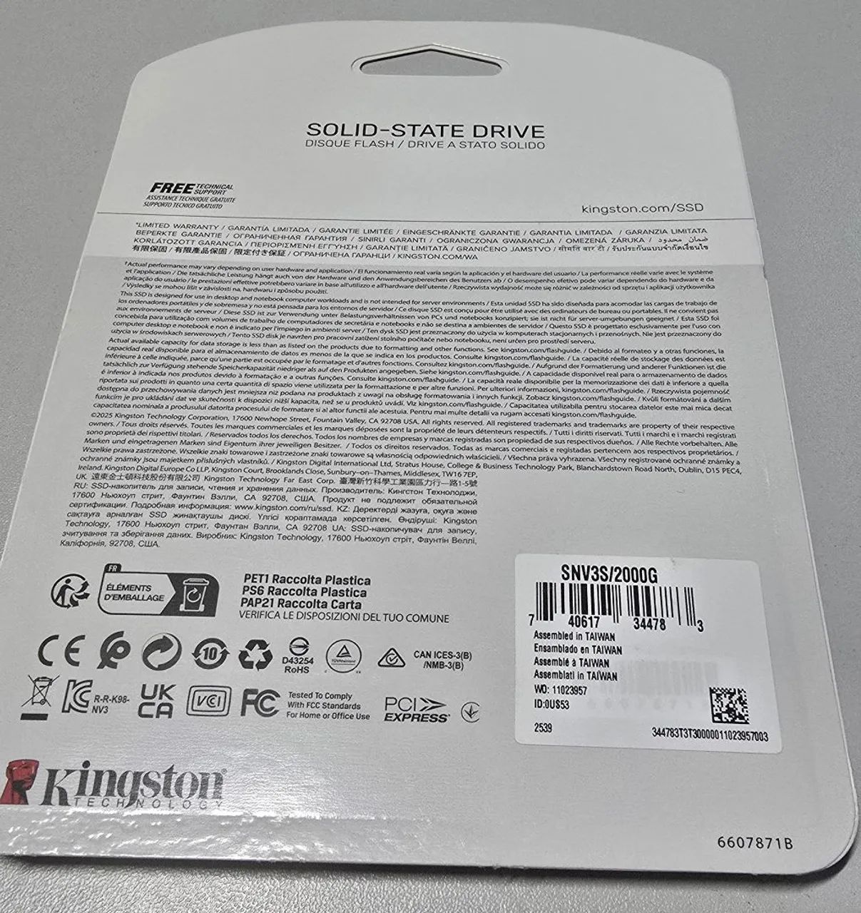 SSD NVME 2TB KINGSTON - Original/Novo!!! - Foto 3