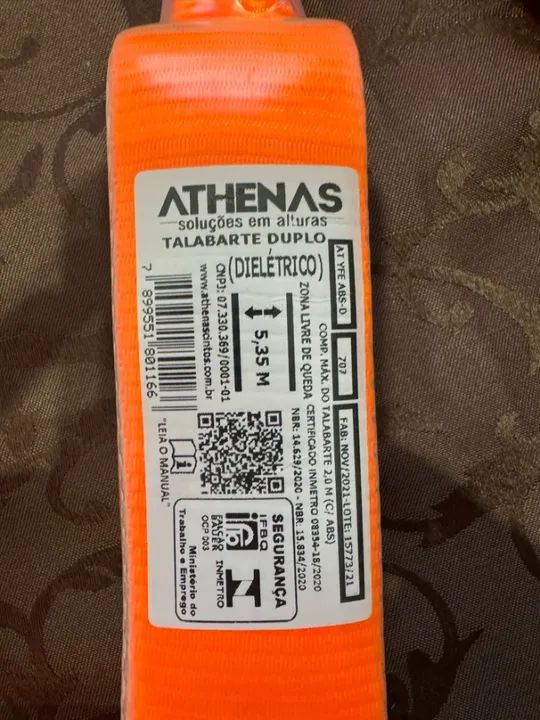 Cinto Paraquedista Abdominal Athenas AT 7030 EL V 4 Pontos e Porta Feramentas CA 39539 - Foto 5