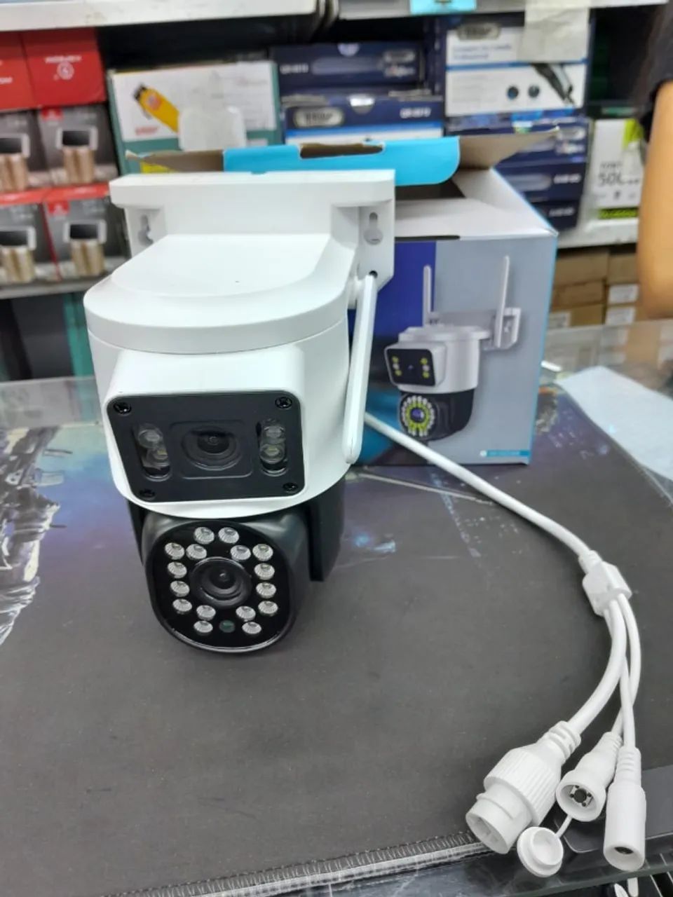  Câmera duas Lentes - a prova D'agua Wifi    - Foto 4