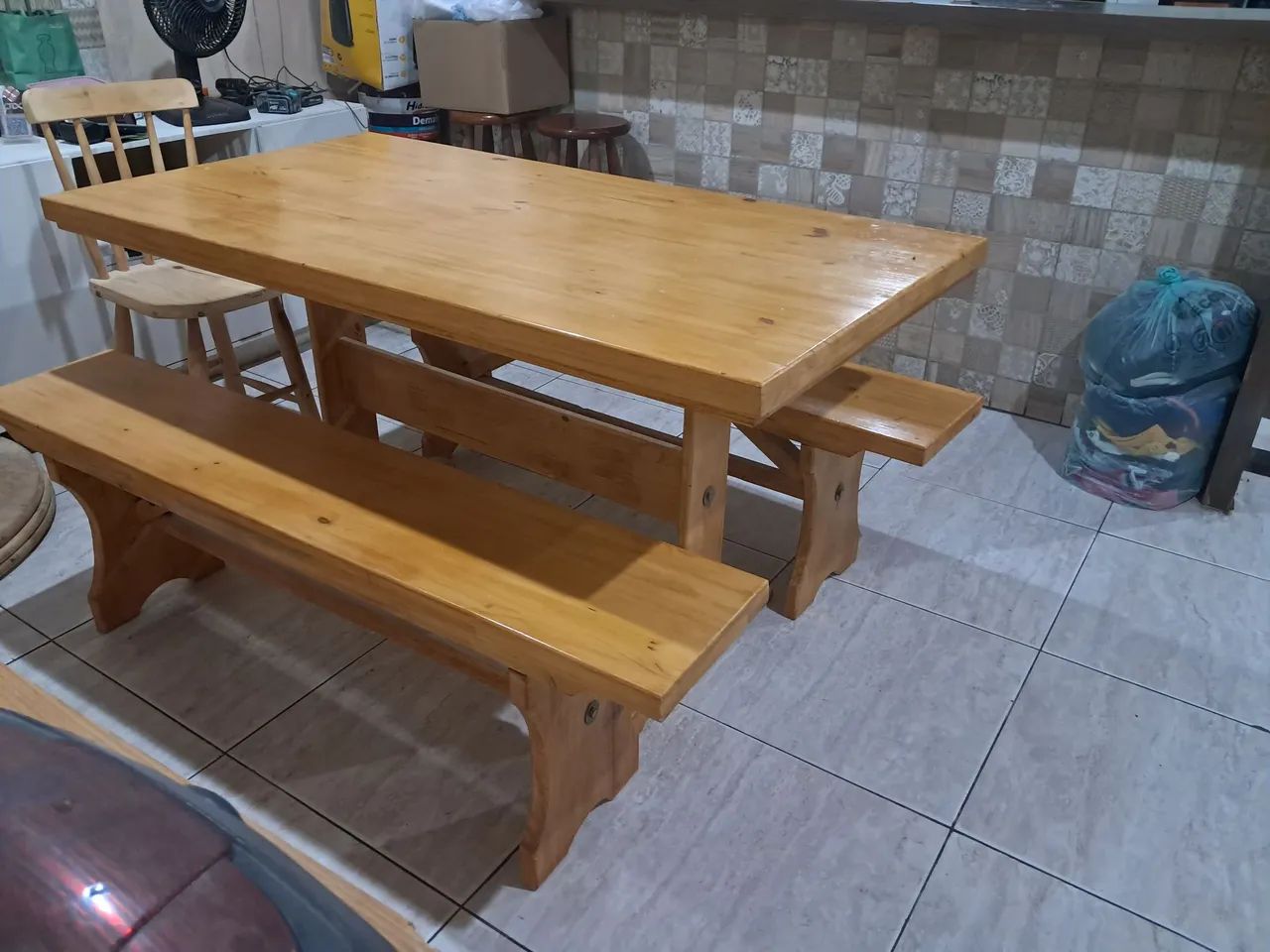 Mesa madeira  - Foto 4