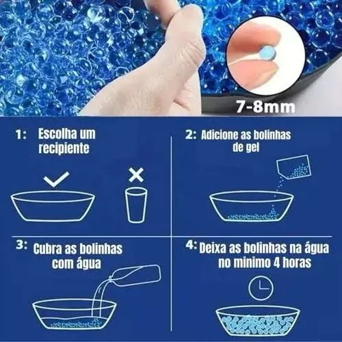Bolinhas De Gel Cresce Na Água Para Arminhas - Foto 2