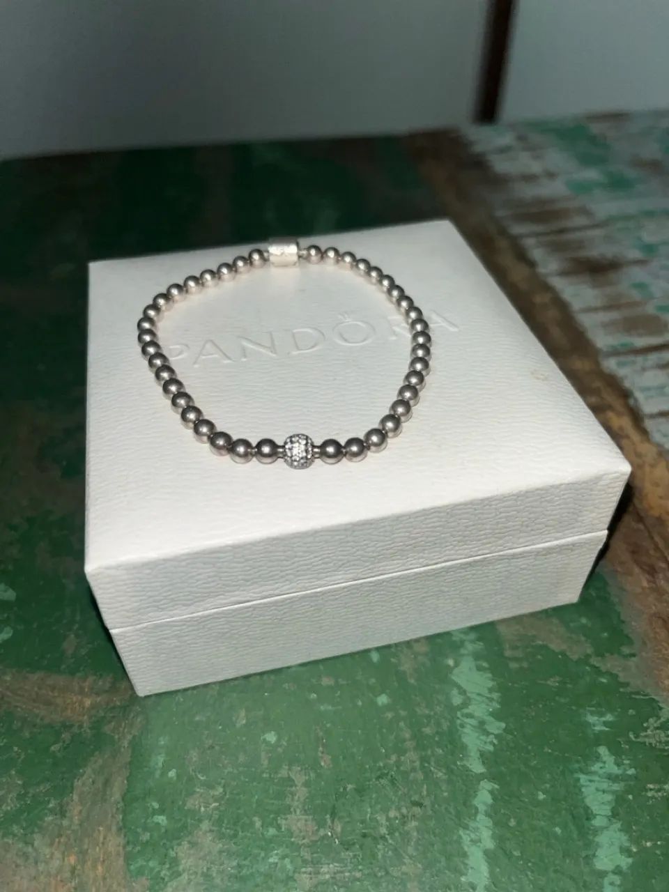 Pulseira Pandora com Esfera Cravejada - Foto 3